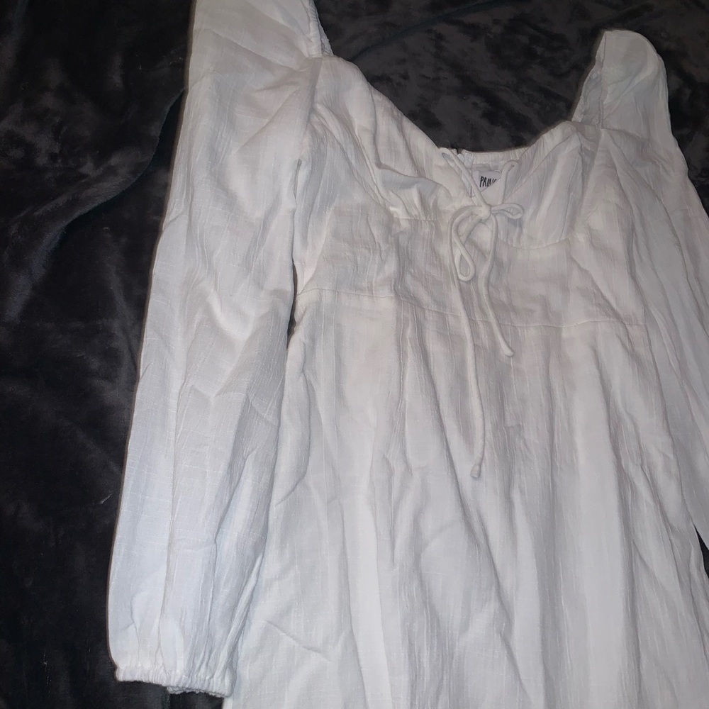Princess Polly Alena Mini Dress White Size 6 - Picture 8 of 12